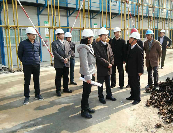 淮安市委副书记、市长惠建林一行视察我司淮安市新城附属初级中学项目