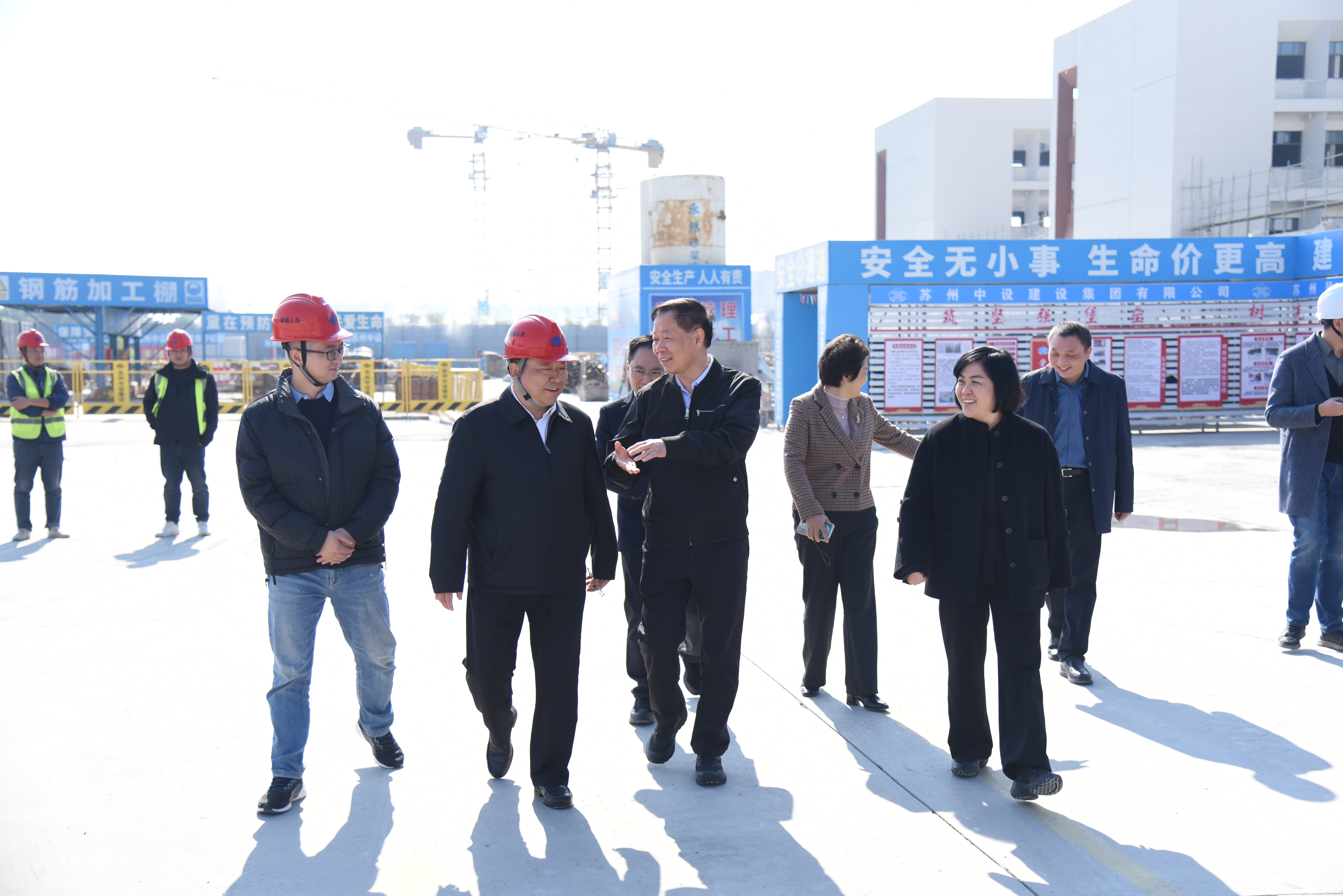 【快讯】太仓市人大常委会视察苏州中设集团承建的太仓横沥佳苑南侧幼儿园及九年一贯制学校项目