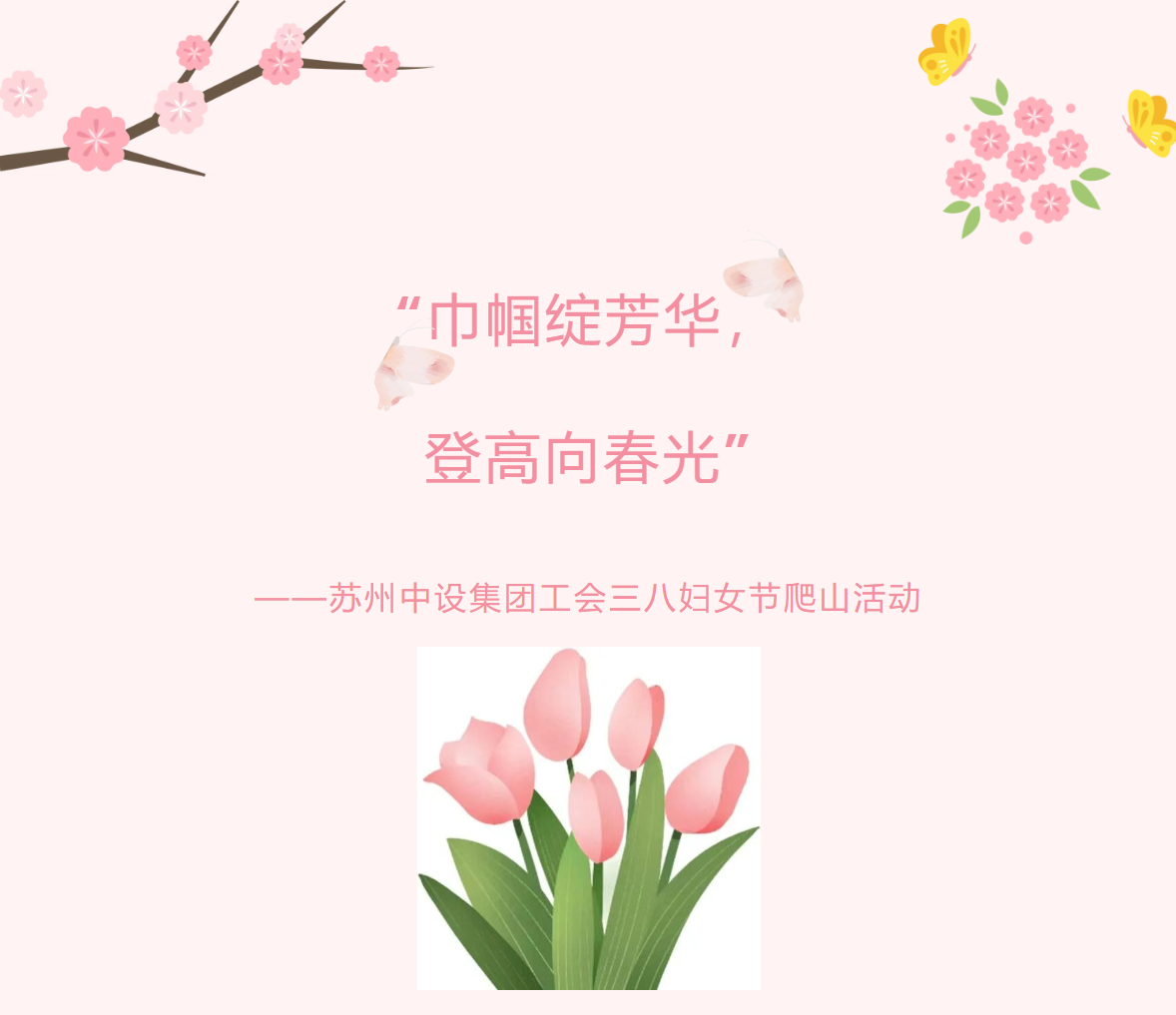 【三月春风暖 巾帼绽芳华】苏州中设集团开展三八妇女节爬山活动